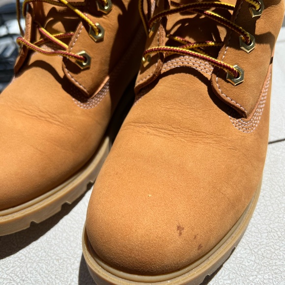 Women’s Timberland 6-inch Waterproof Boots in Wheat Nubuck - Picture 3 of 4